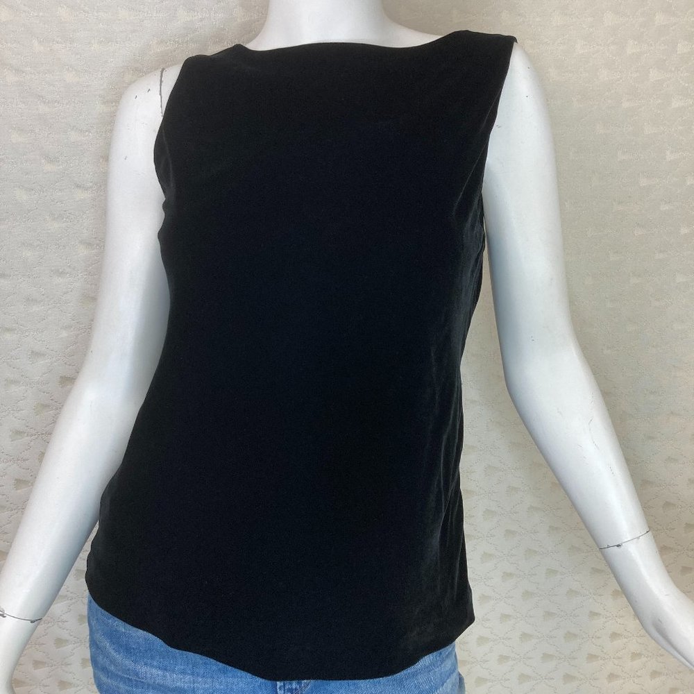 Brooks Bros Velvet Tank Silk/Rayon Side Zip S